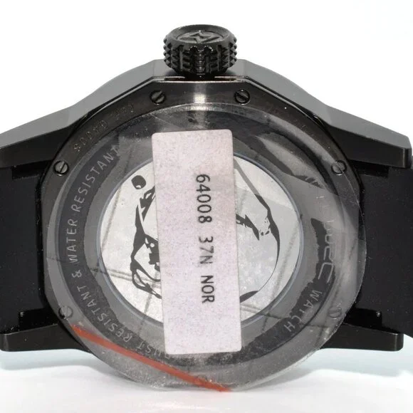 EDOX Men's 42mm Rally Timer Big Date 64008-37N-NOR Stainless Steel Rubber Watch!